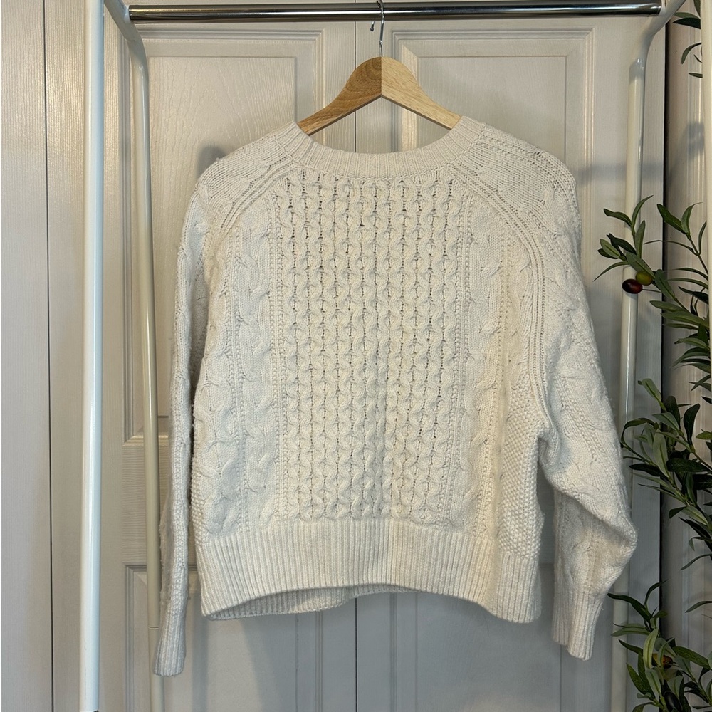 Universal Thread Cable Knit Crewneck Pullover Swe… - image 3